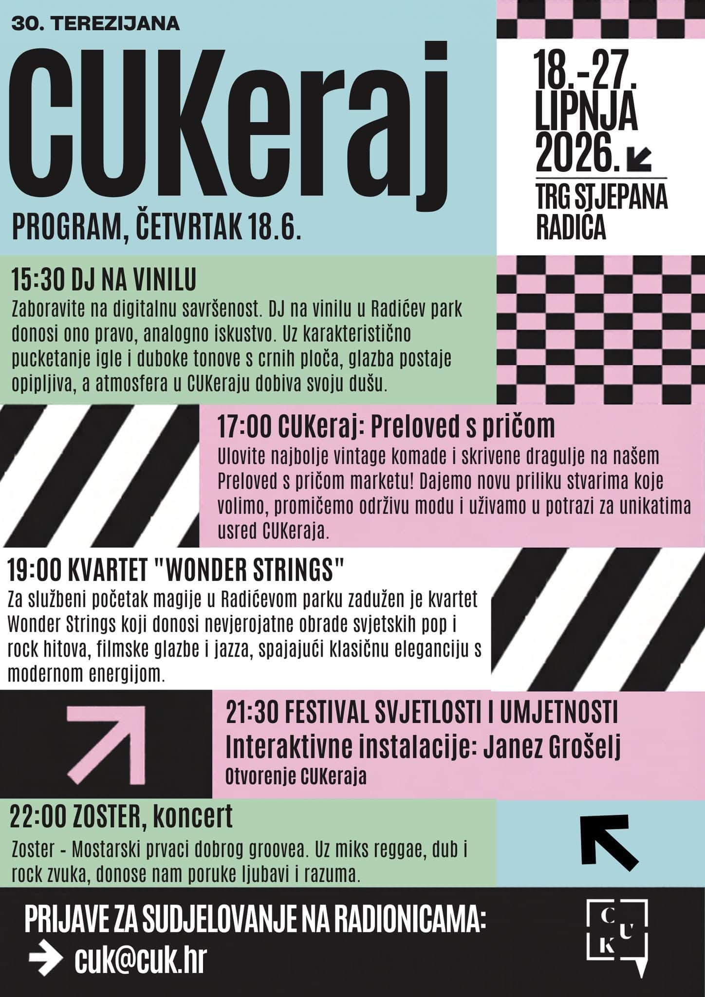 Uskoro krece 30  Terezijana a s njom i CUKeraj